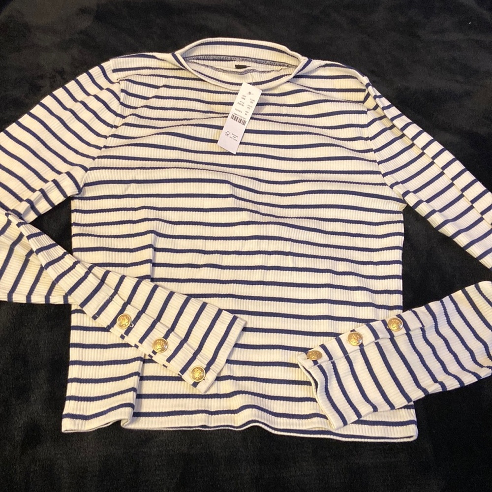 Mariner cloth boat neck long sleeve tee medium NWT